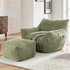 Bean Bag Chair for Adults, Oversized Comfy Beanbag Living Room Lazy Sofa for Bedroom & Dorm