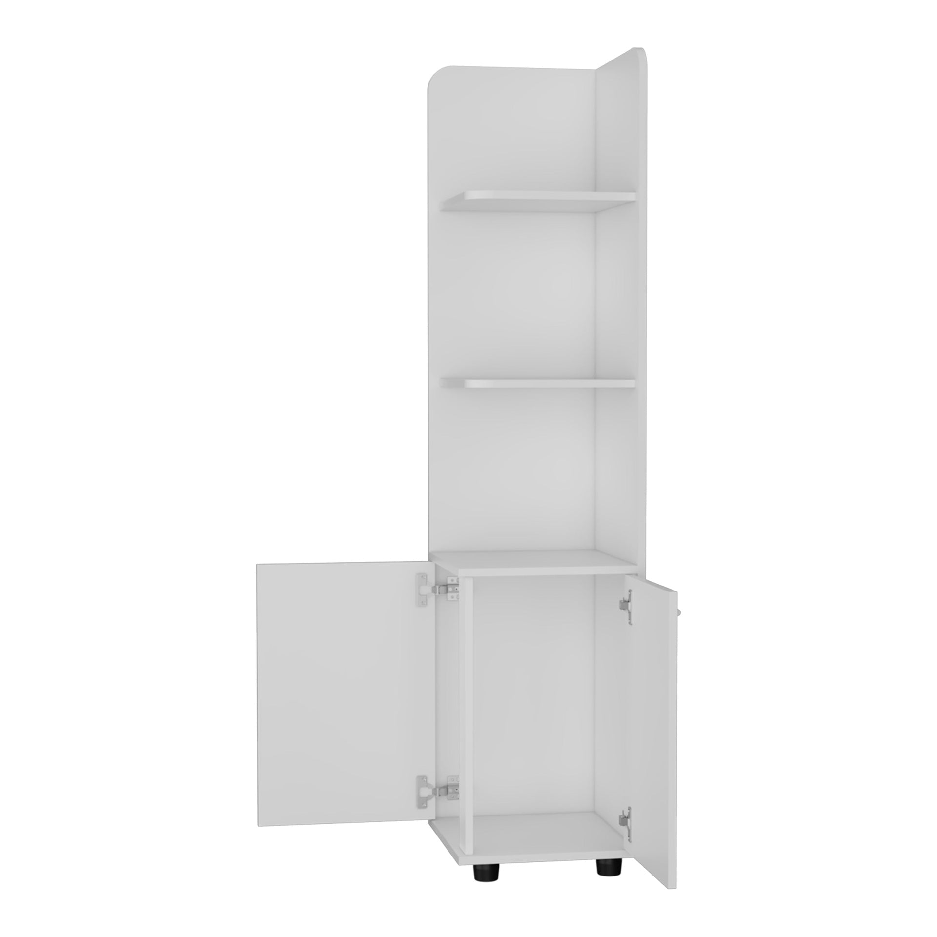 Nampa Storage Cabinet, Single Door, Broom Hangers ,White
