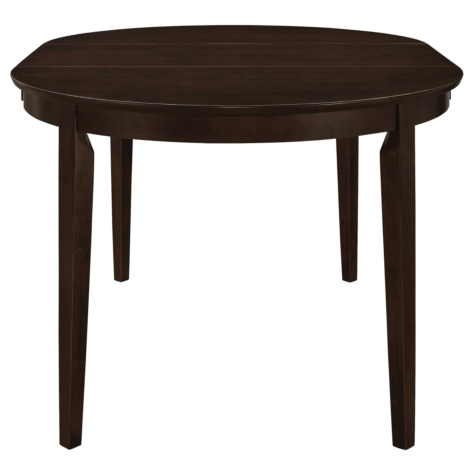 Cappuccino Oval Dining Table with Leaf Extension