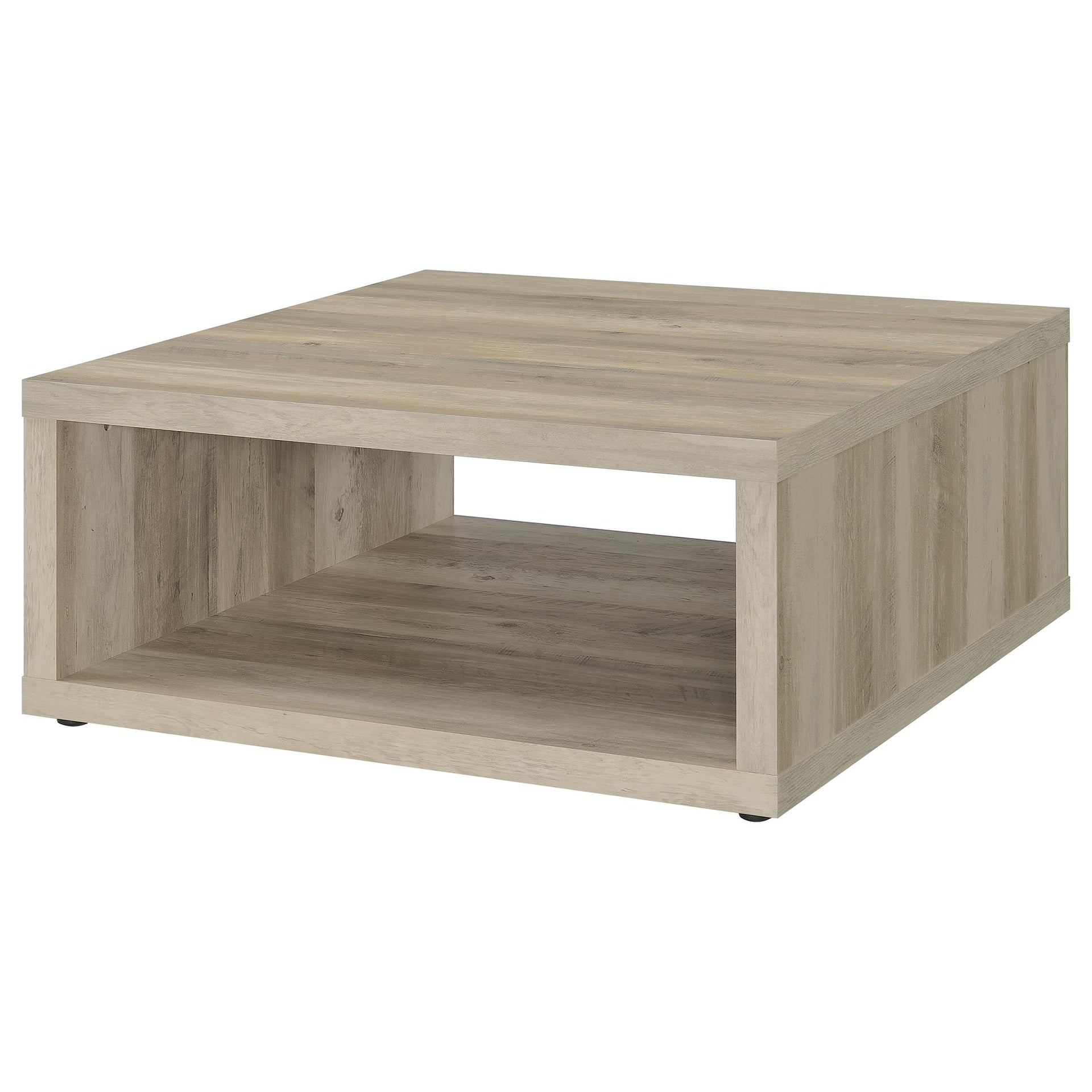 Flint Distressed Pine Square Engineered Wood Coffee Table