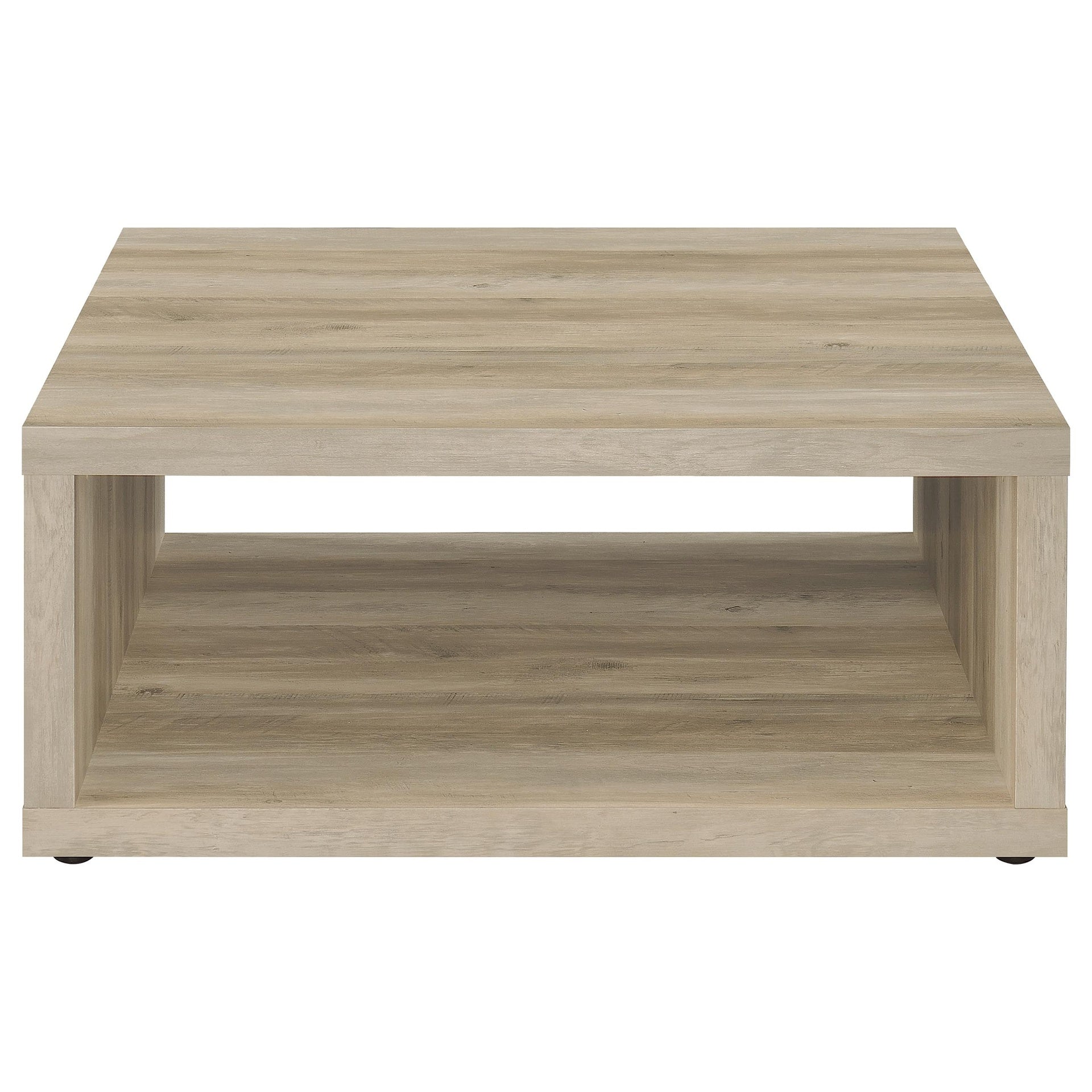 Flint Distressed Pine Square Engineered Wood Coffee Table