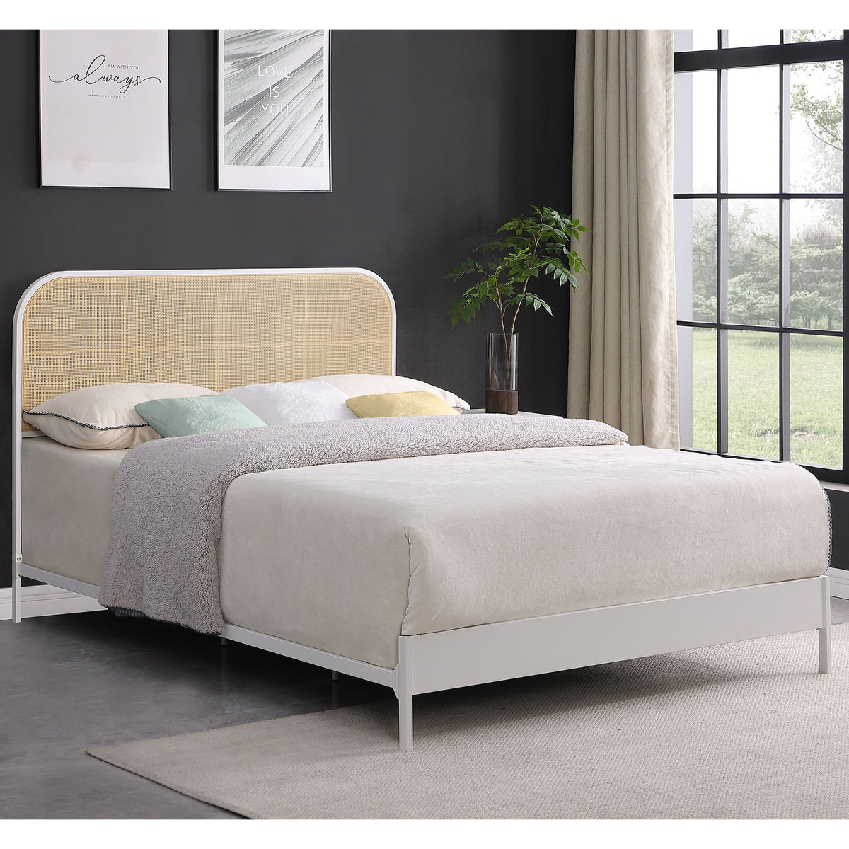 Kenneth White Radio Weave Queen Bed