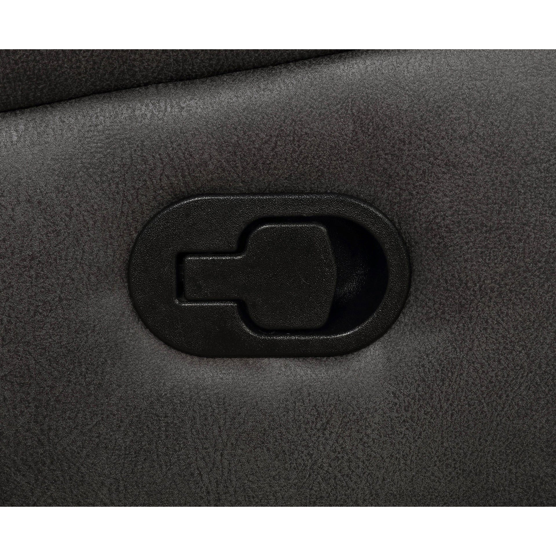 Franklin Charcoal Upholstered Padded Arm Reclining Loveseat