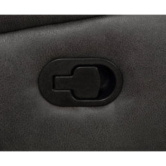 Franklin Charcoal Upholstered Padded Arm Reclining Loveseat