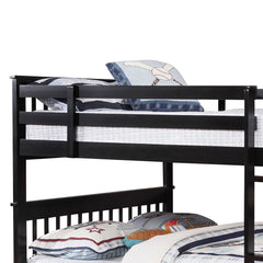 Severington Black Wood Full Over Full Headboard Bunk Bed
