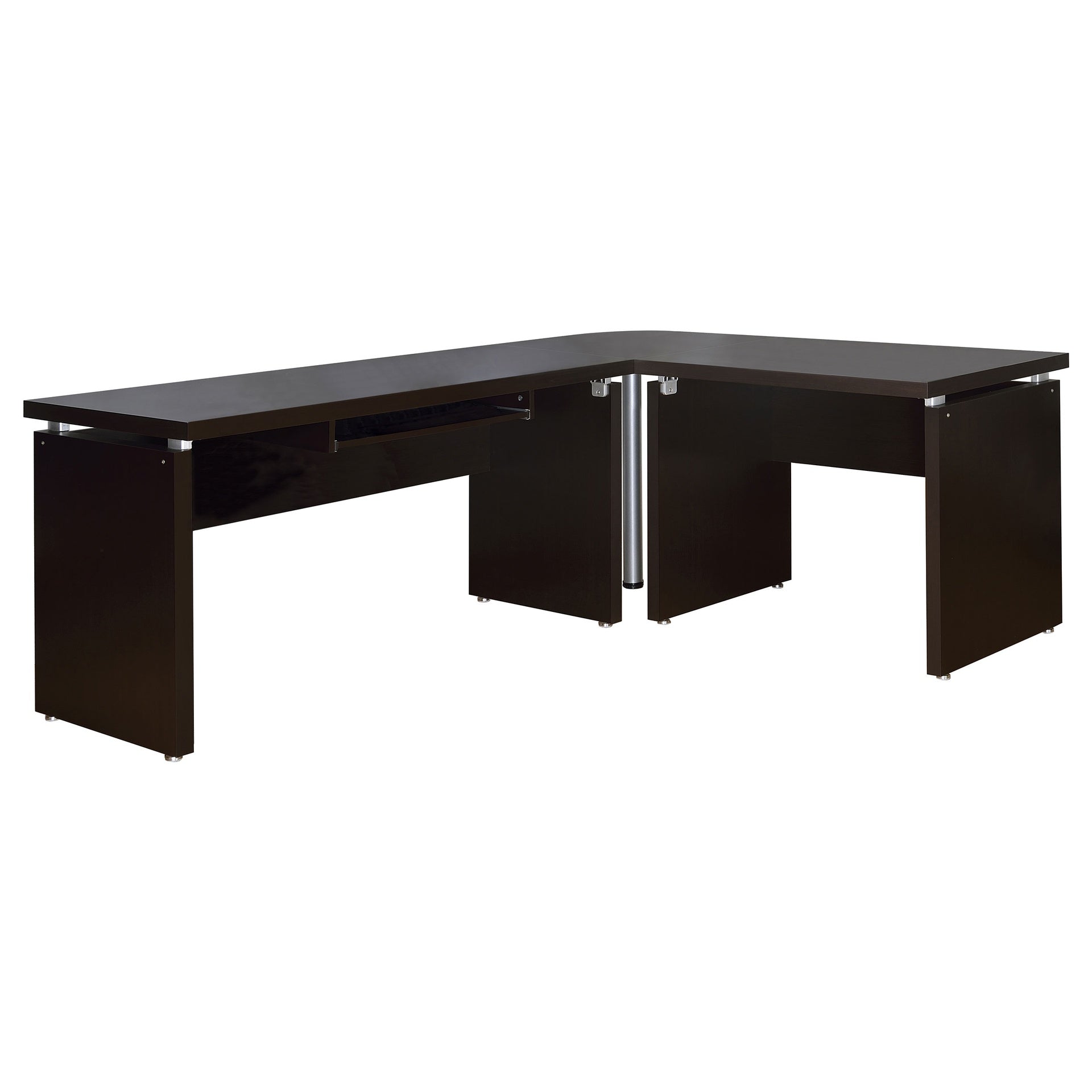 Ulloa Cappuccino 83-inch L-Shaped Office Computer Desk