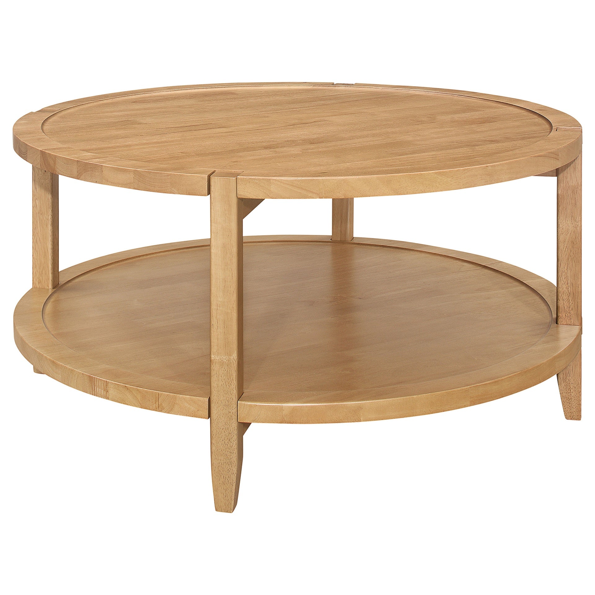 Elliott Maple 2-piece Round Coffee and End Table Set