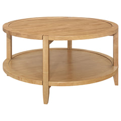 Elliott Maple 2-piece Round Coffee and End Table Set