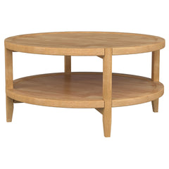 Elliott Maple 2-piece Round Coffee and End Table Set