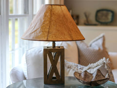Slant Empire Softback Lampshade with Washer Fitter, Brown