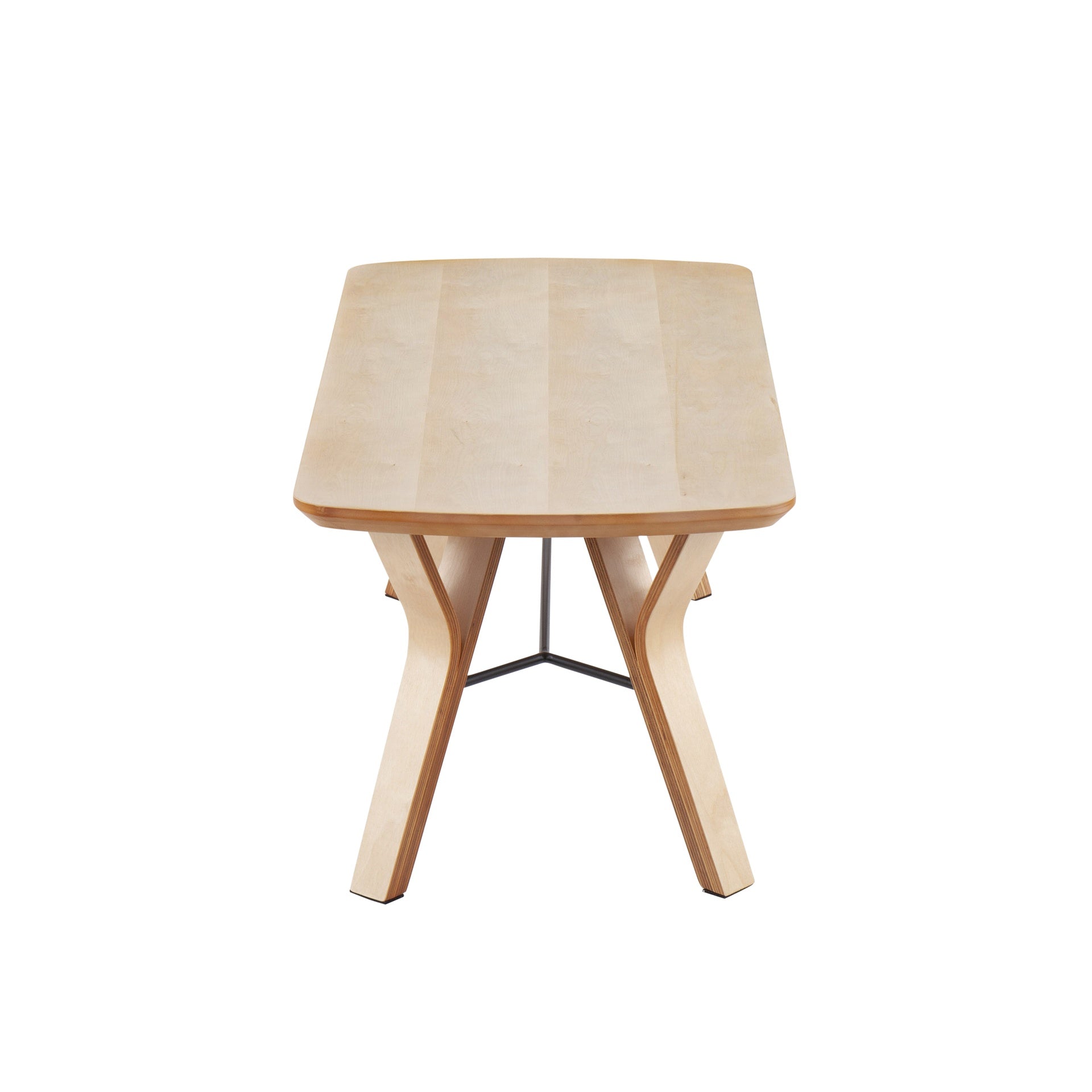 Folia Mid-Century Modern Bench in Natural Wood by LumiSource