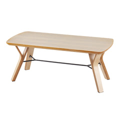 Folia Mid-Century Modern Bench in Natural Wood by LumiSource