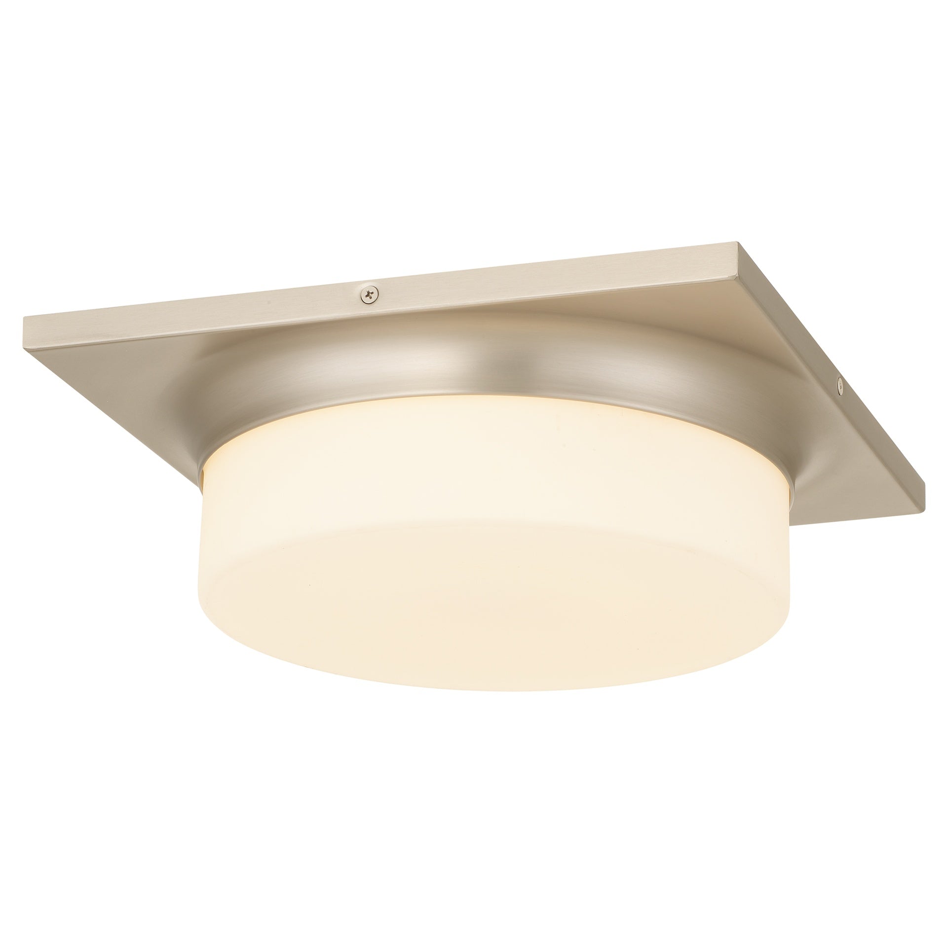 13-in Brushed Nickel LED Flush Mount