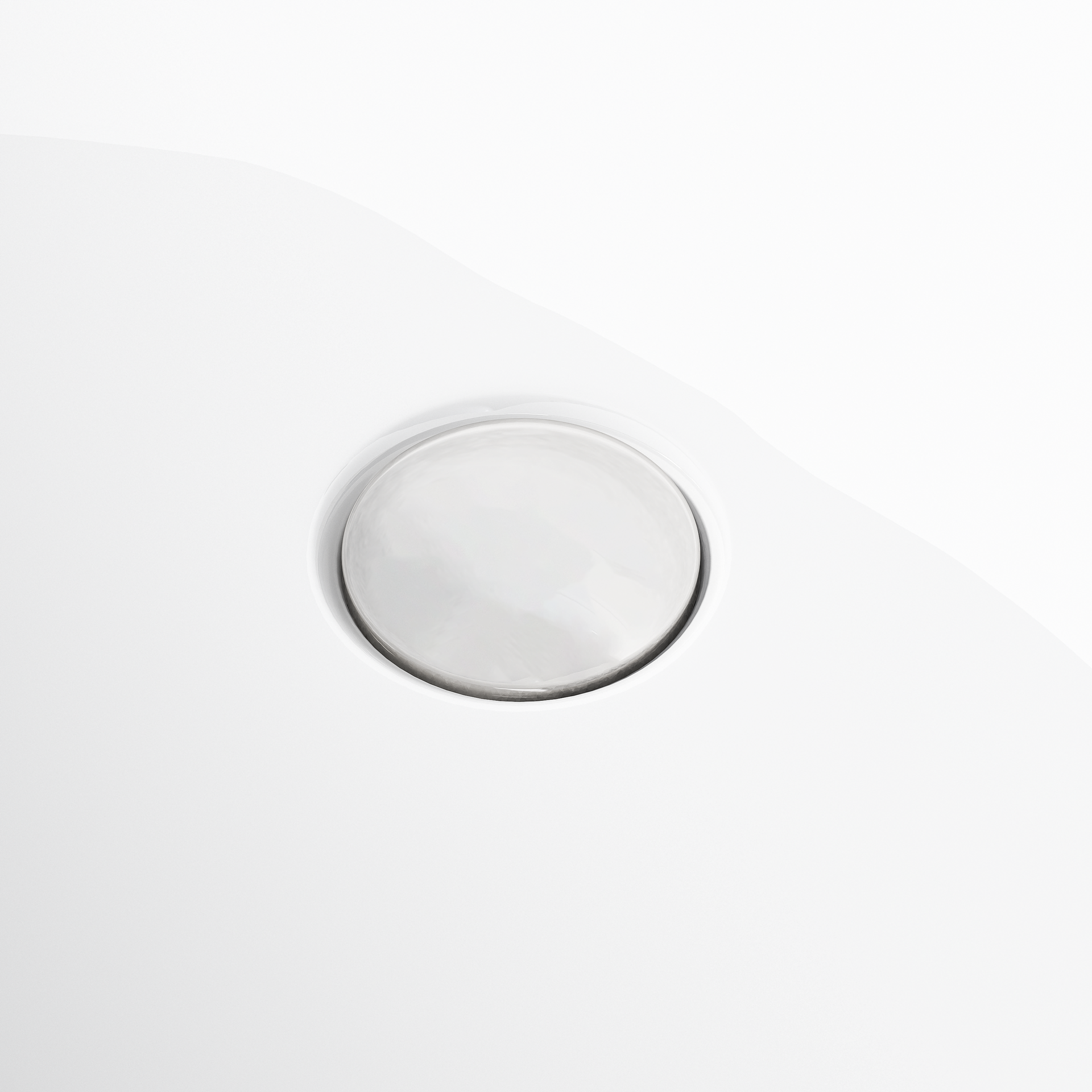 67 "Acrylic freestanding tub, Gloss white,  with chrome overflow and pop-up Drain, cUPC Certified