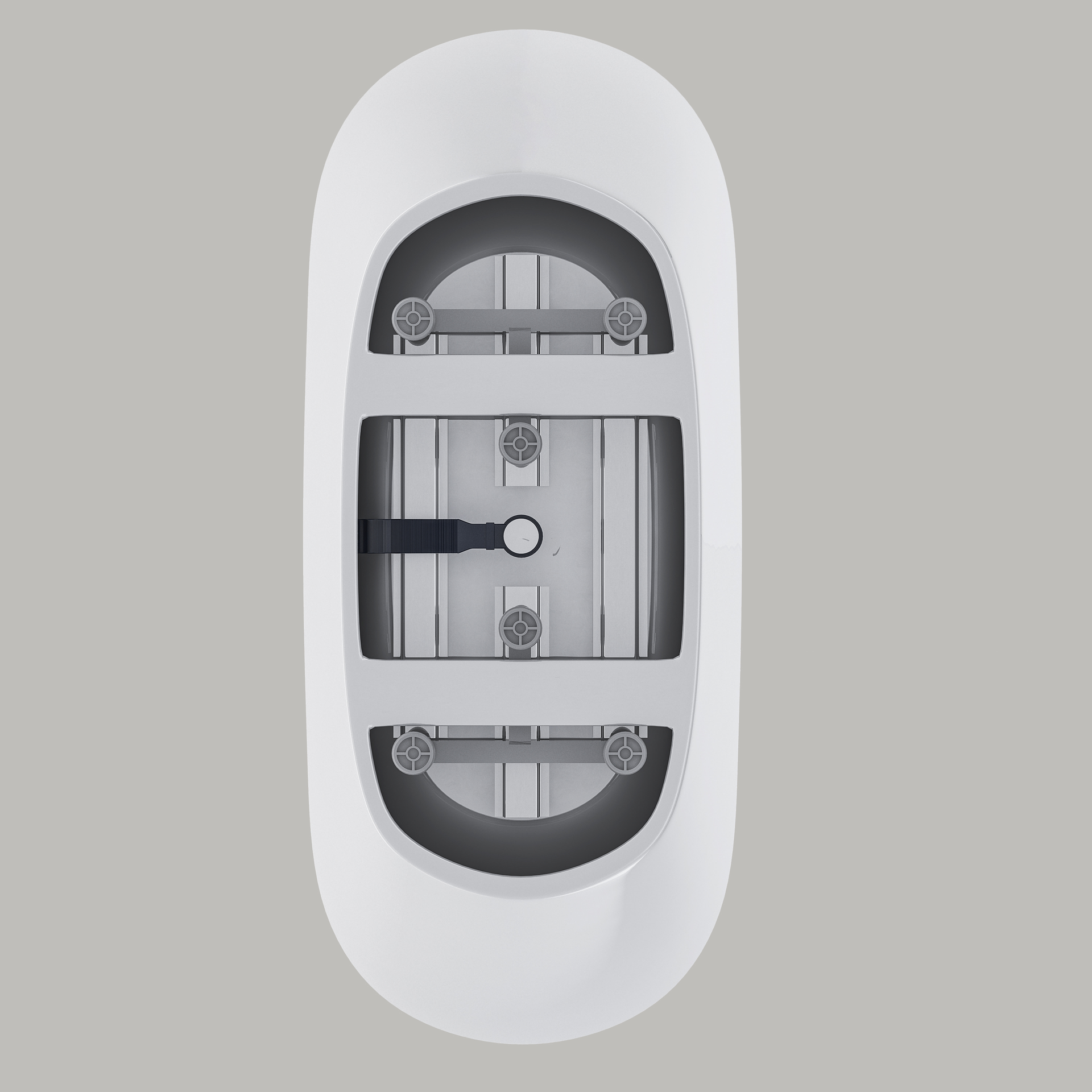 67 "Acrylic freestanding tub, Gloss white,  with chrome overflow and pop-up Drain, cUPC Certified
