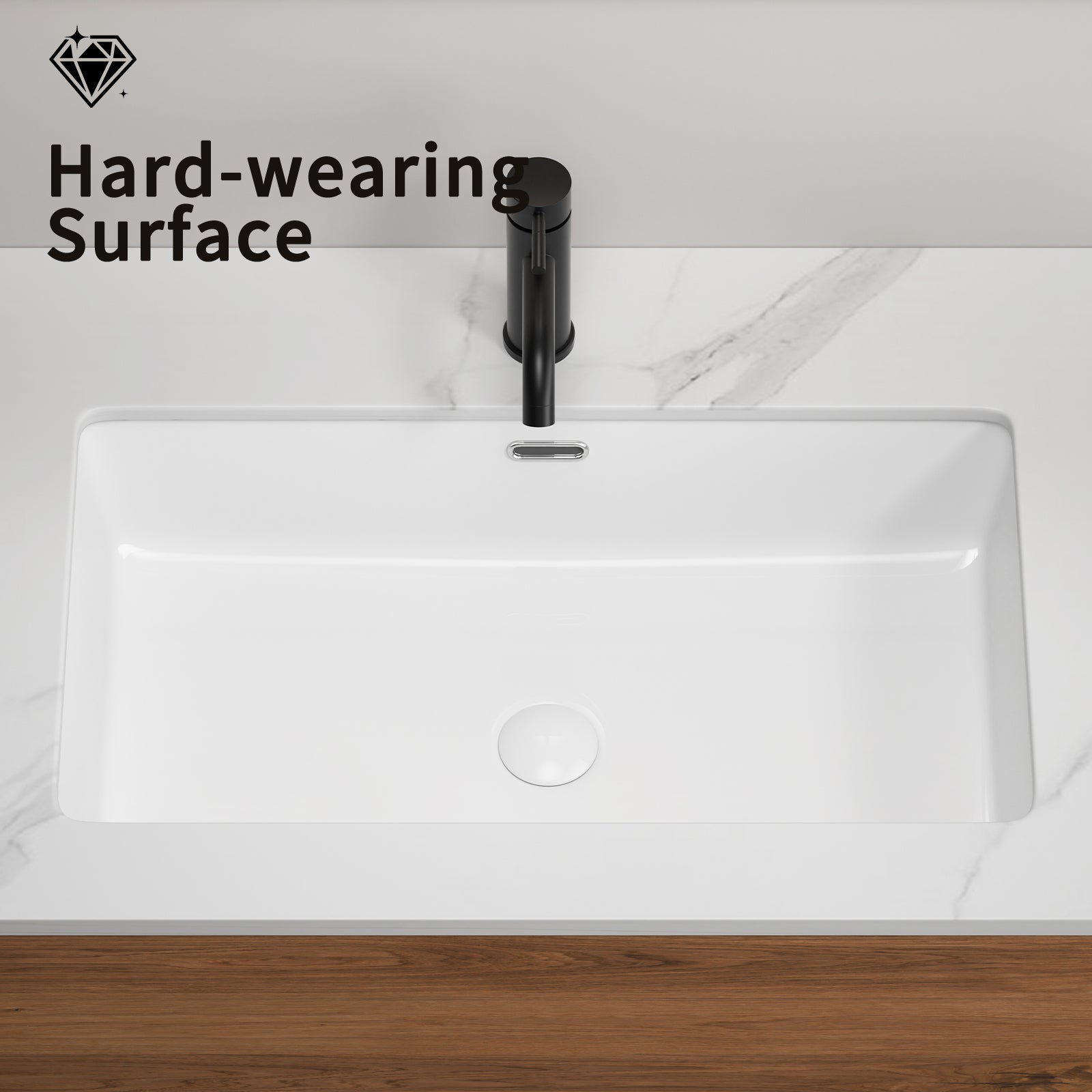 White Undermount Kitchen Sink 28 Inch Fireclay Drop-in Deep & Modern Farm Sink Large Single Bowl Topmount Accessory Kit Included