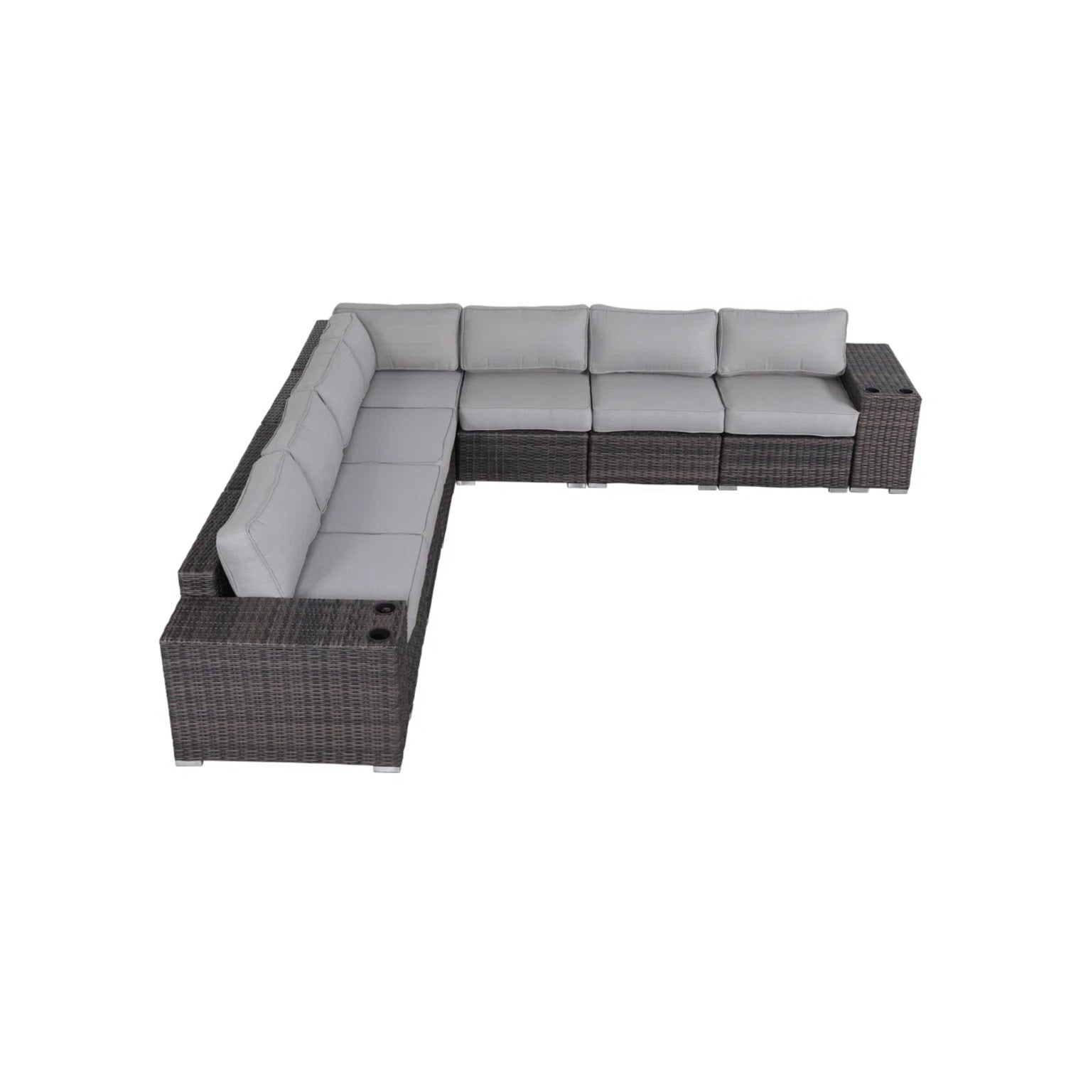 Complete Outdoor Lounge Set with Cushions – No Assembly Required