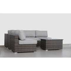 Fully Assembled 4-Person Wicker Patio Set with Cushions
