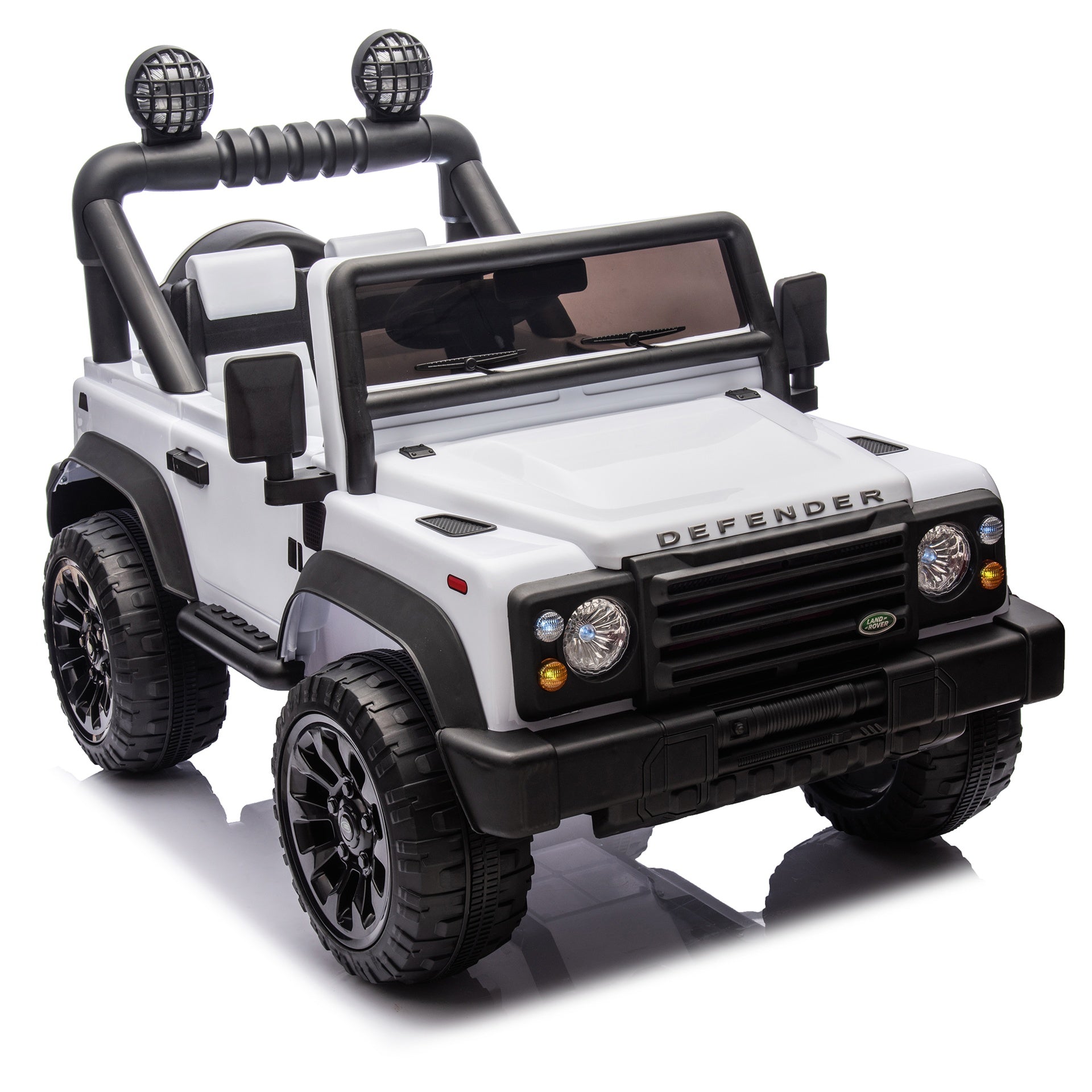 Licensed Land Rover Defender Volta 5008 24V Kids Ride On Car W/Parents Control,2wd,Four-wheel suspension,Bluetooth,MP3,Music,Adjustable volume,Power display,LED Lights,Speeds 1.86-3.11MPH for Kids 3-7