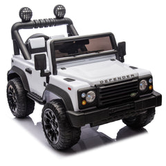 Licensed Land Rover Defender Volta 5008 24V Kids Ride On Car W/Parents Control,2wd,Four-wheel suspension,Bluetooth,MP3,Music,Adjustable volume,Power display,LED Lights,Speeds 1.86-3.11MPH for Kids 3-7