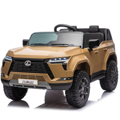 Lexus GX550 24V 2-Seater Kids Ride On Car W/ PC 2.4G, High Chassis and Anti-Slip Grip wheels, Four-wheel Suspension, LED light, Bluetooth&MP3 Music, Speed up to 3.73 MPH for Kids Aged 3-8