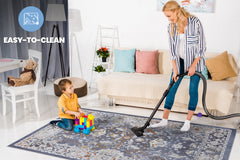 PAYAS Collection 2X8 Blue / Traditional Runner Rug