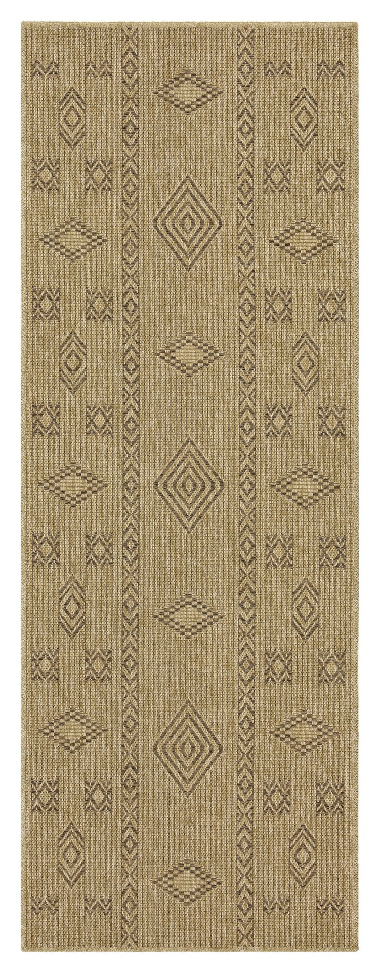 Earth GC_NTL1002 Jute/Mocha 5 ft. 3 in. x 7 ft. 3 in. Indoor/Outdoor Area Rug