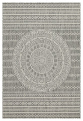 Sunshine GC_HAR2018 Silver 2 ft. 7 in. x 7 ft. 3 in. Indoor/Outdoor Area Rug