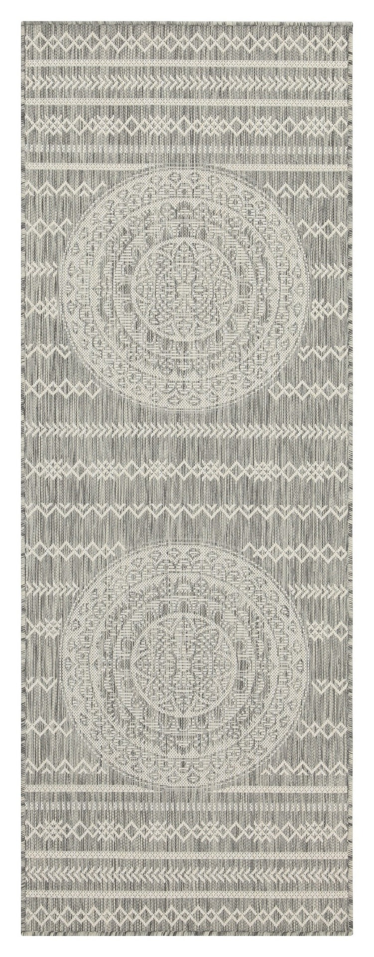 Sunshine GC_HAR2018 Silver 2 ft. 7 in. x 7 ft. 3 in. Indoor/Outdoor Area Rug