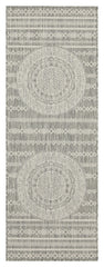 Sunshine GC_HAR2018 Silver 2 ft. 7 in. x 7 ft. 3 in. Indoor/Outdoor Area Rug