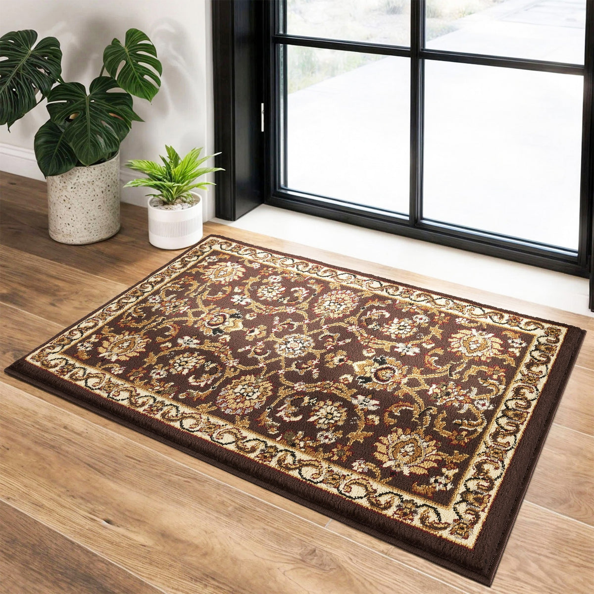 Classic GC_VIN5013 Brown 2 ft. x 3 ft. Area Rug