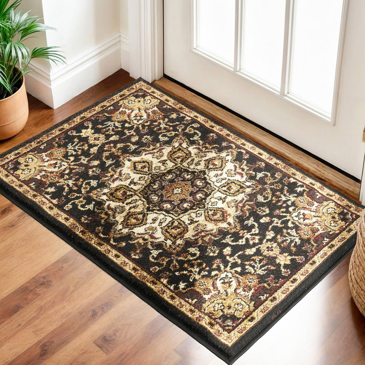 Classic GC_VIN5016 Black 2 ft. x 3 ft. Area Rug