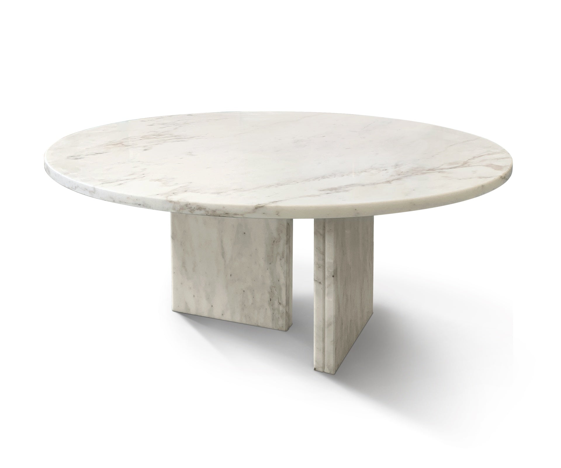 White natural marble coffee table, small table,living room table, natural stone,Ø27.6 h12.6 Inch/Ø70 h32 cm, genuine marble, real marble