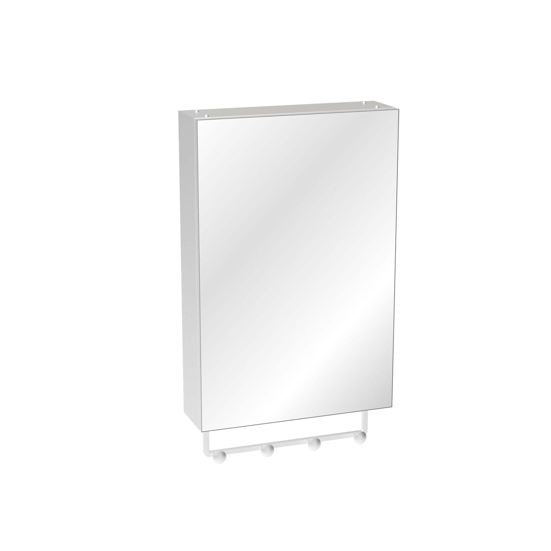 16'' x 24'' Medicine Cabinet with Mirror for Bathroom, Wall Mounted Bathroom Mirror with Storage, Adjustable Shelves, Aluminum Framework, Surface Mount Silver