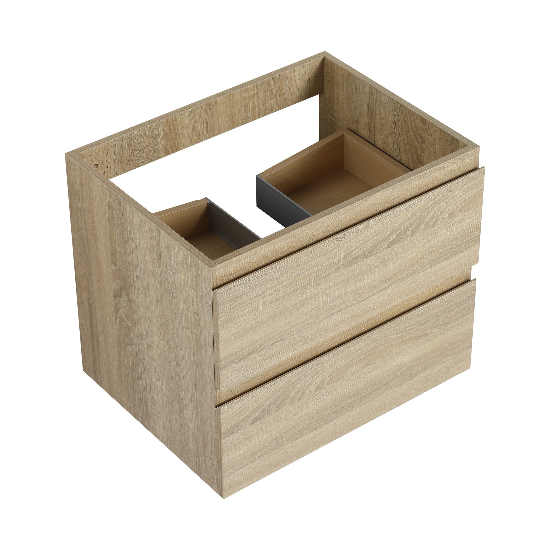 24" Wall-Mounted Bathroom Vanity (Only the Cabinet Body)-BVB01924LTO-2