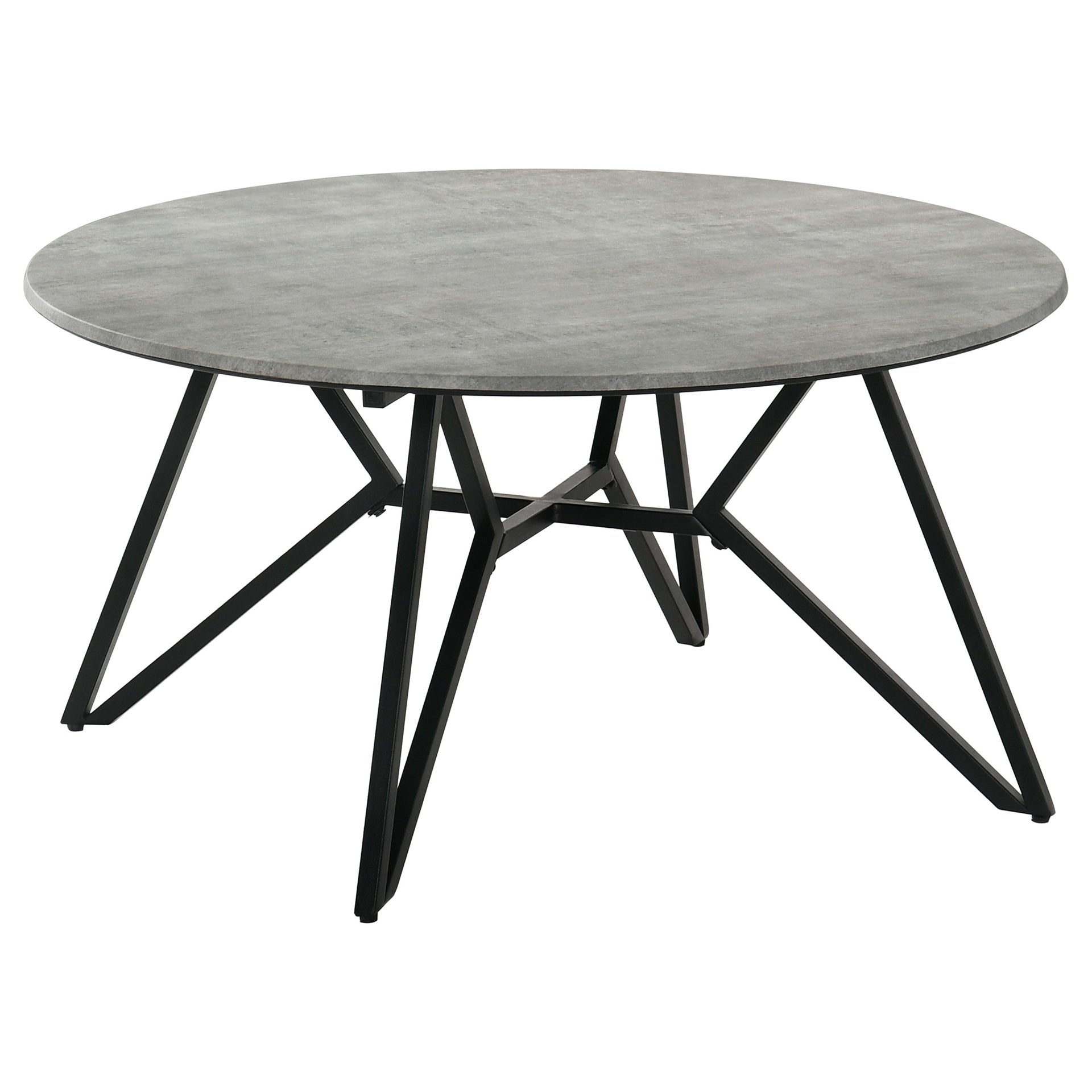 Garfield Cement 3-piece Round Coffee and End Table Set