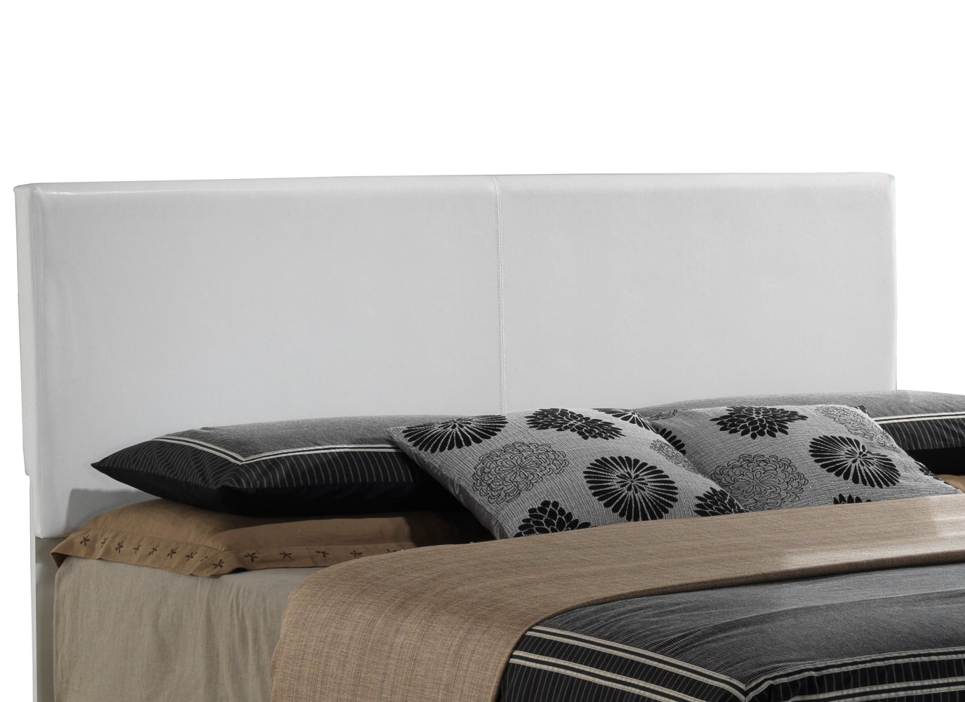 Elegant White Platform Bed For Relaxed Spaces