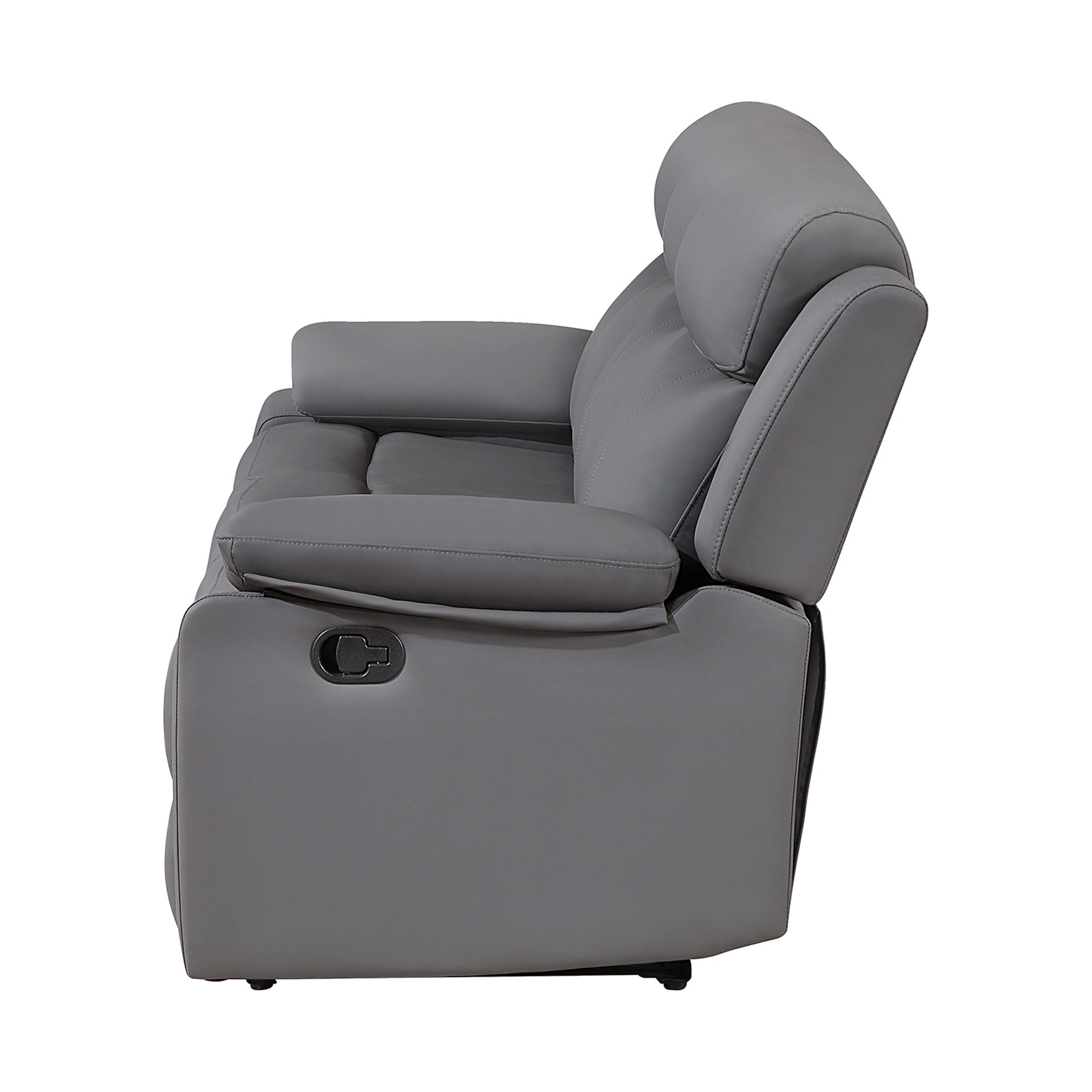 Blanche Grey Glider Recliner with LED
