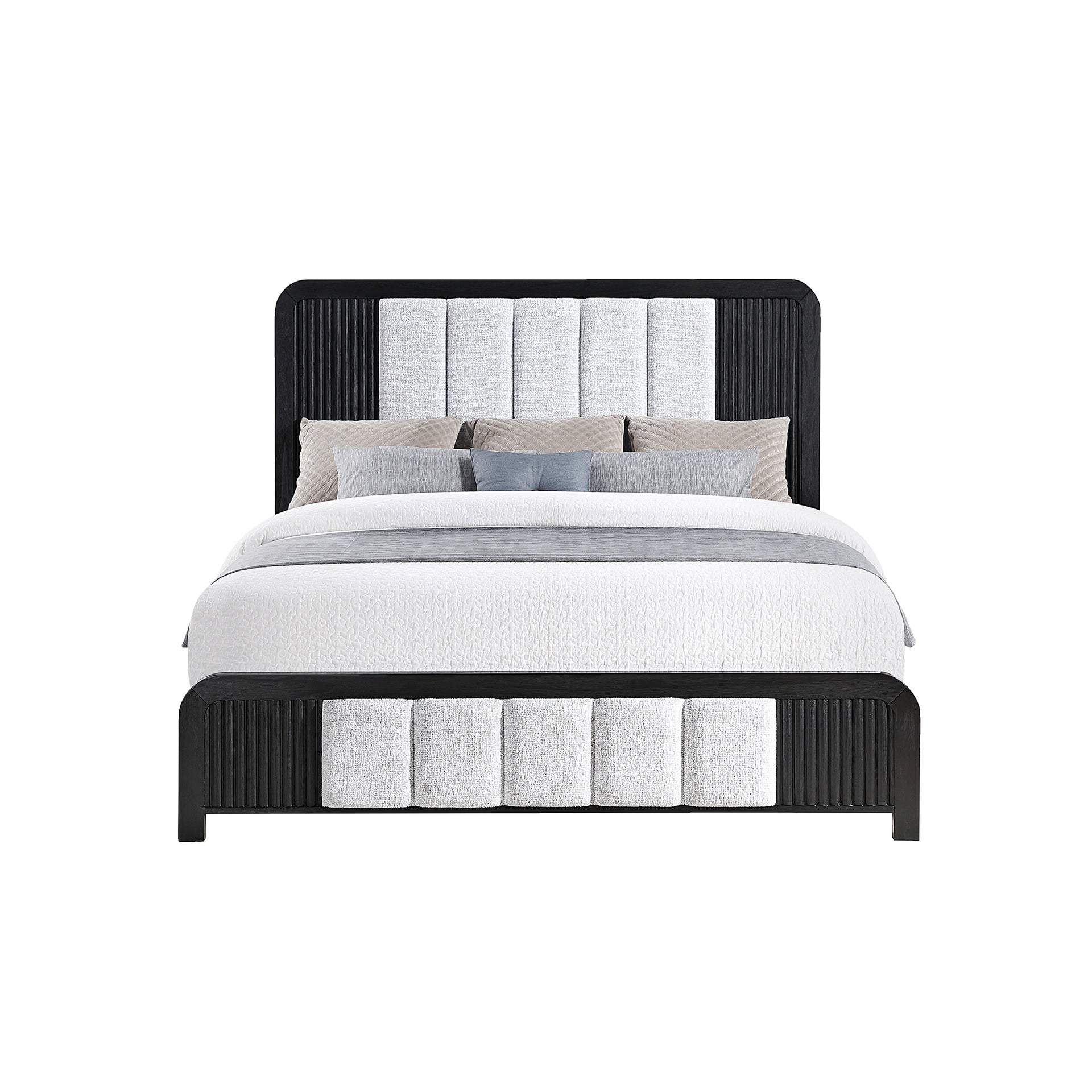 Beverly Black and White King Bed