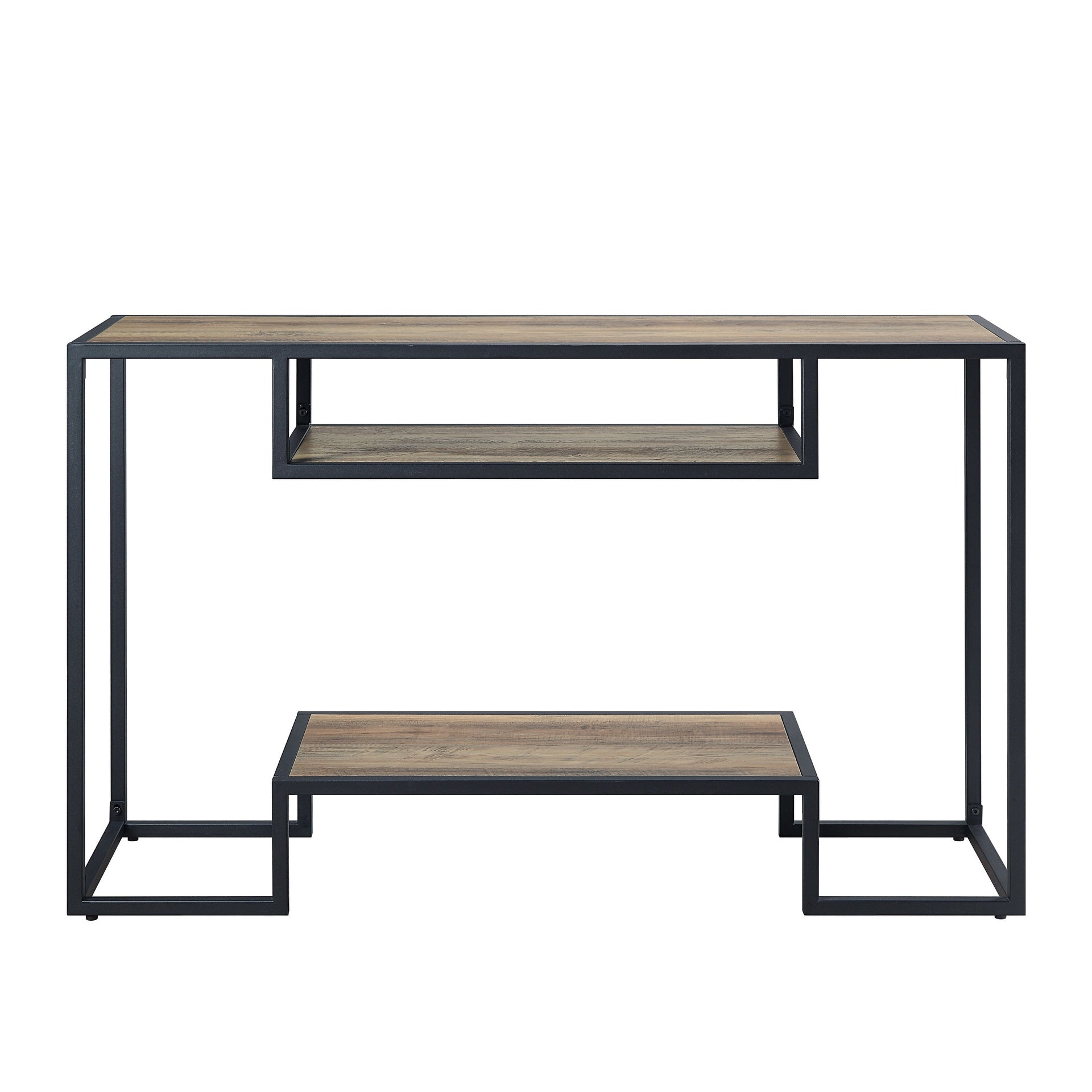 Idella Rustic Oak & Black Finish Sofa Table