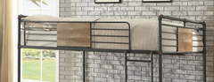 Brantley Sandy Black & Dark Bronze Hand-Brushed Finish Double Queen Bunk Bed