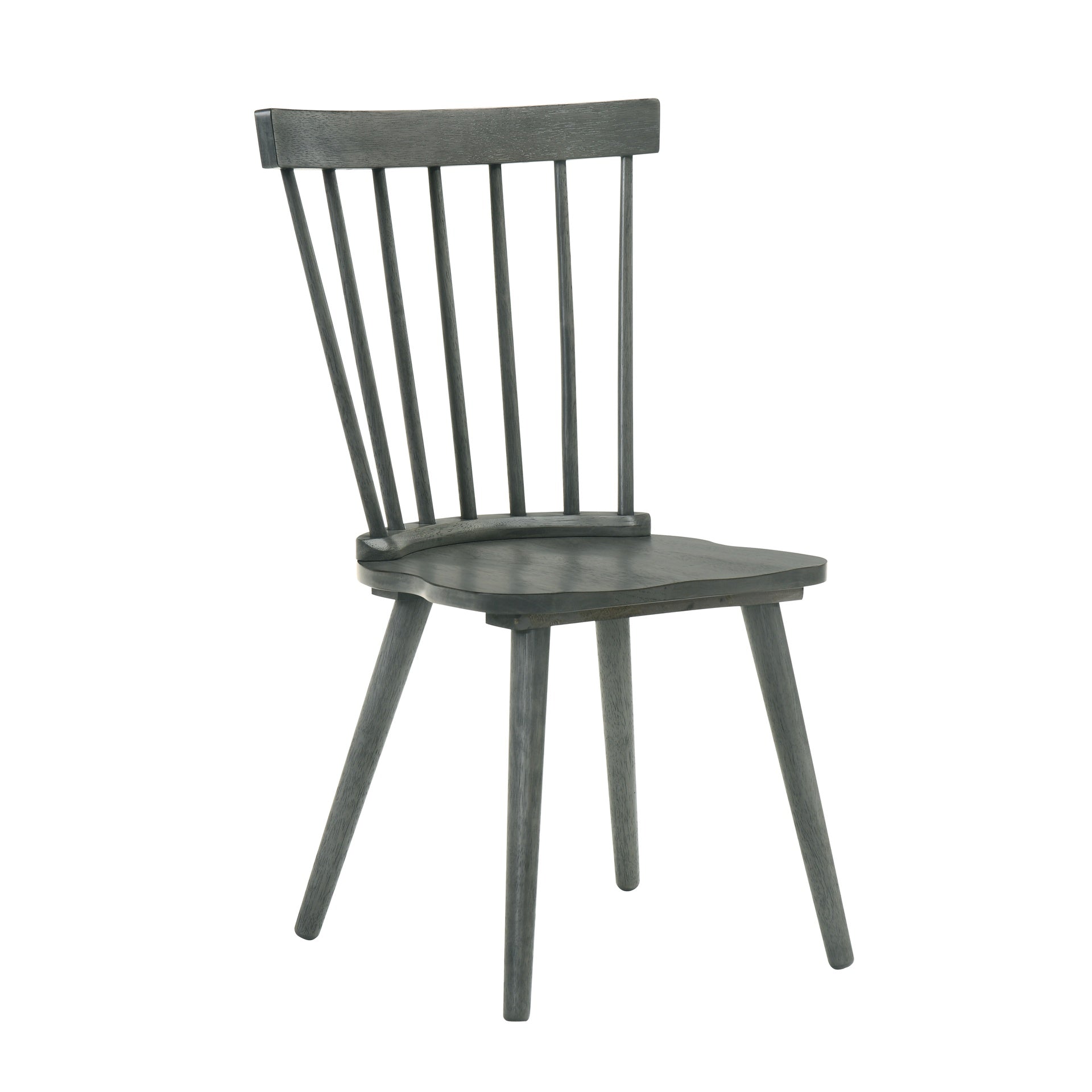 [Set of 2] Rustic Farmhouse Dining Chairs, Solid Wood Side Chairs for Kitchen & Dining Room, Easy Assembly
