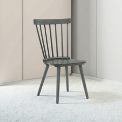 [Set of 2] Rustic Farmhouse Dining Chairs, Solid Wood Side Chairs for Kitchen & Dining Room, Easy Assembly