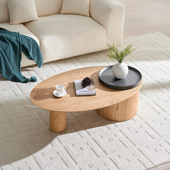 Modern Oval Luxury Coffee Table, Sophisticated Living Room Center Table