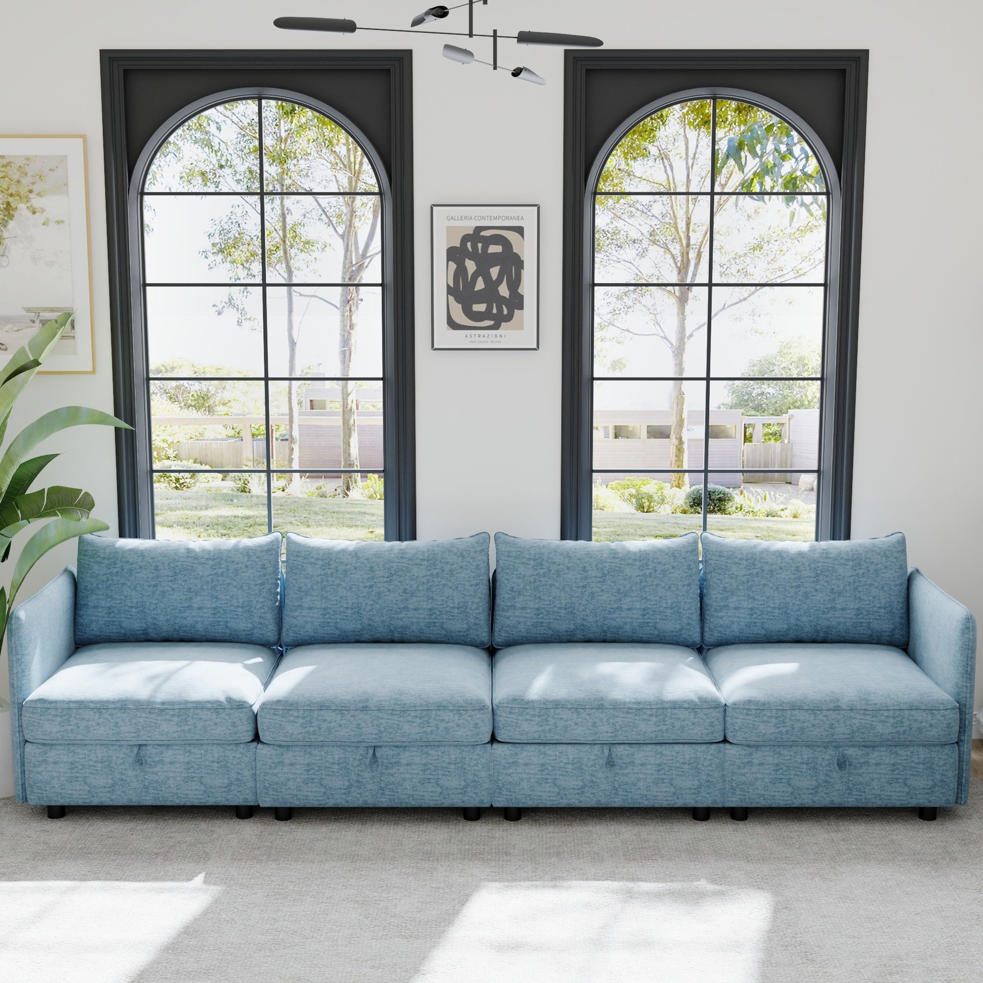 Side Armrest for Modular Sofa combo parts Pair of Armrests for Sectional Modular Couch