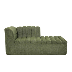 106" L-Shaped Modular Sectional Sofa with Chaise for Living Room, Chenille Upholstered Boneless Couches with Wave-Shaped Armrest, No Pillows Included