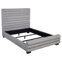 Grey Upholstered Queen Bed