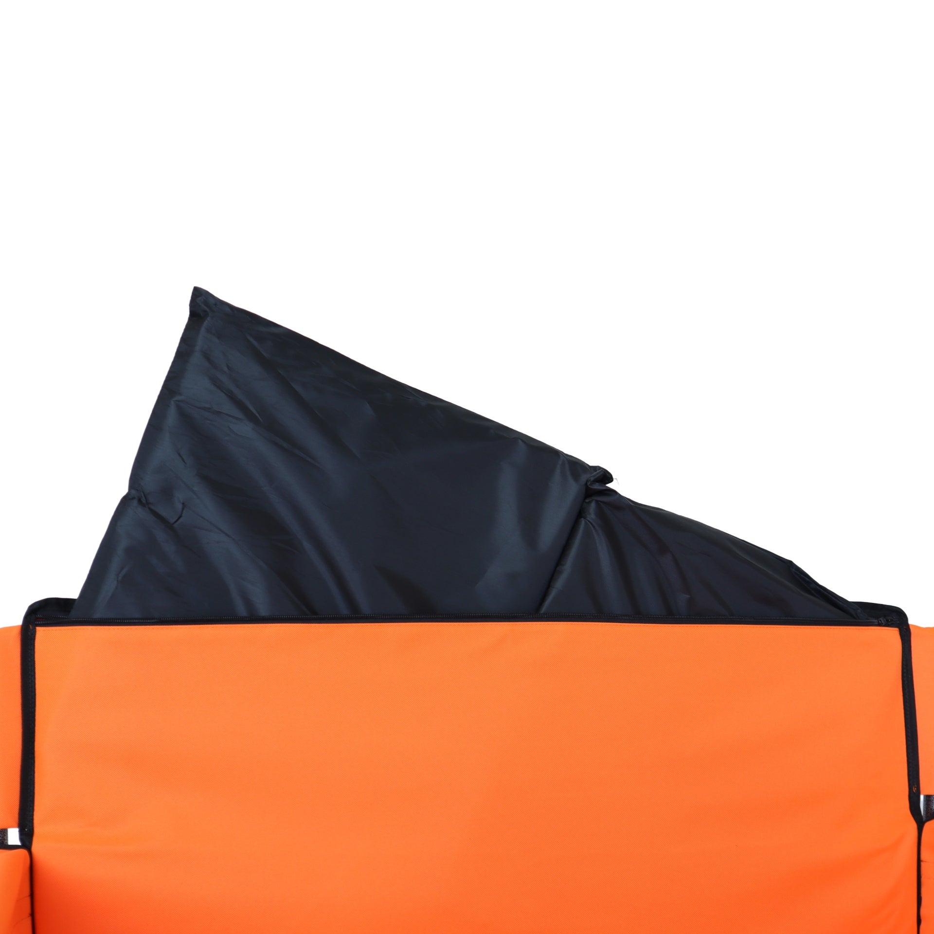 3-in-1 Folding Wagon with Bench Seat – patent protection, Includes 1 ice pack, 500lbs Capacity, 9"x4" Beach Tires for Camping & Beach, orange