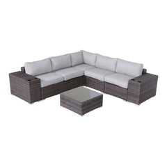4-Piece Pre-Assembled Wicker Patio Furniture Set with Cushions