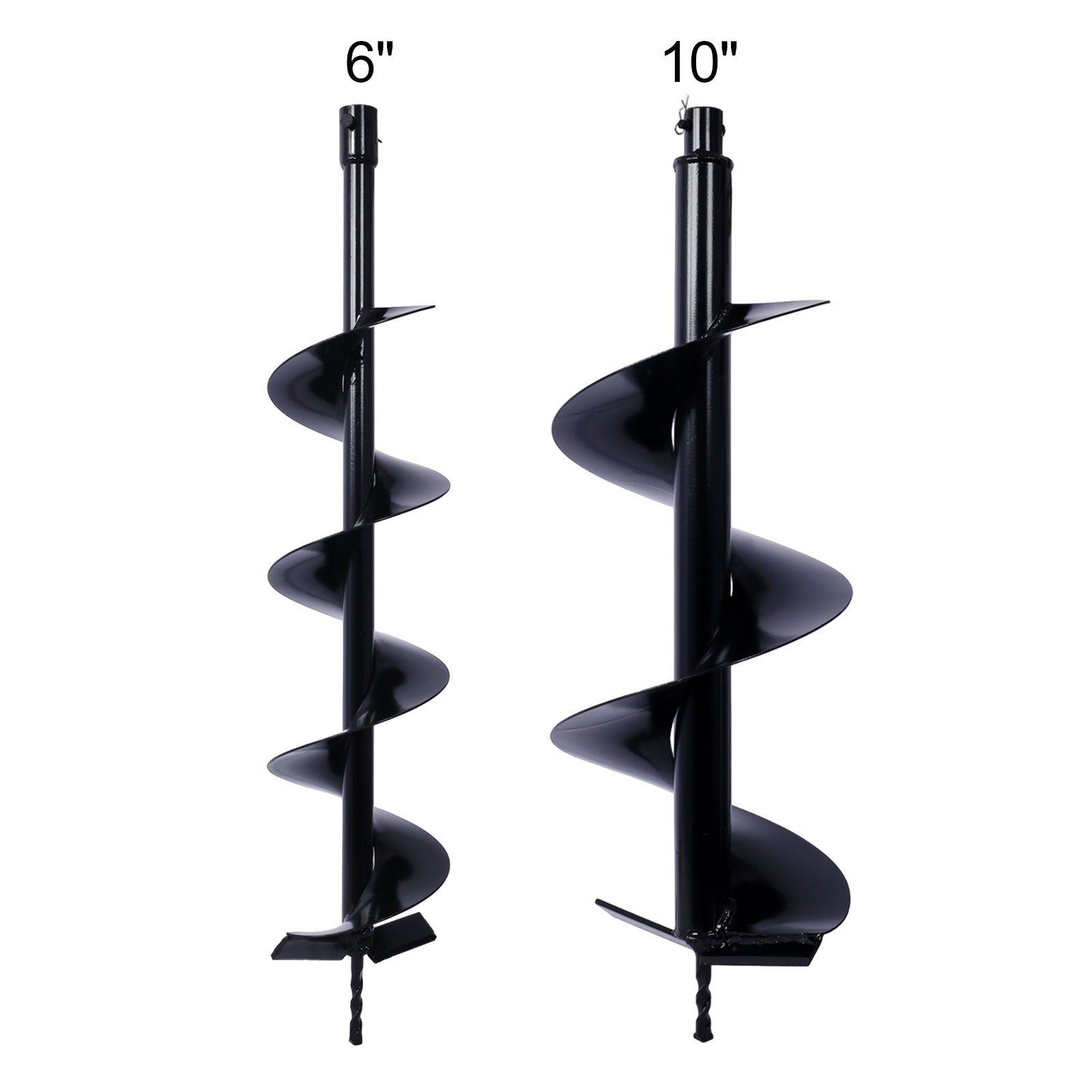Auger Drill Bit for Planting Hole, Bulb Bedding Digging Post Hole Planting Tool for 3/4" Shaft Auger,Hole Digger Replacement Auger Bits Earth Auger Digging Bit 6IN+10IN
